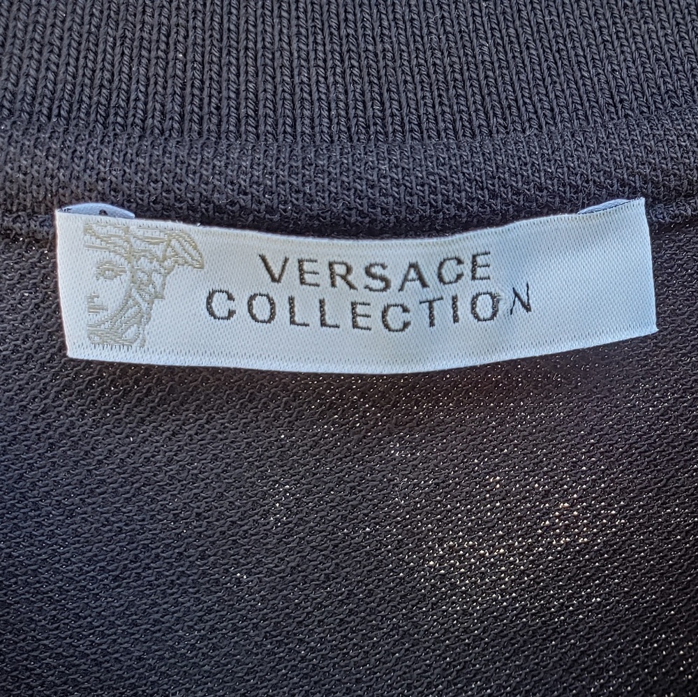 Versace Collection Black Medusa Pique Polo - Picture 4 of 8